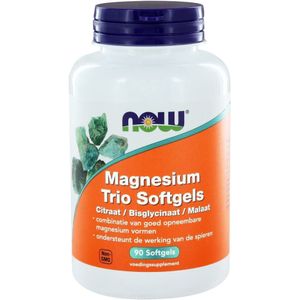 NOW - Magnesium Trio - Softgels - 90 stuks
