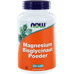 2x NOW Magnesium Bisglycinaat Poeder 227 gr