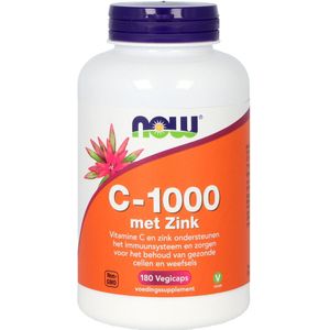 NOW - C-1000 met Zink - 180 Capsules - Vitamine C