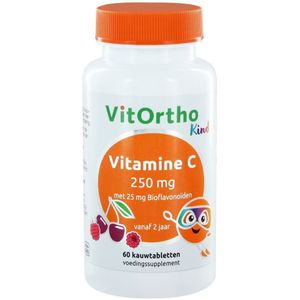 Vitortho - Vitamine C 250 Kind - 60 Kauwtabletten