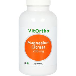 Vitortho - Magnesium Citraat - 200 mg - 250 Tabletten