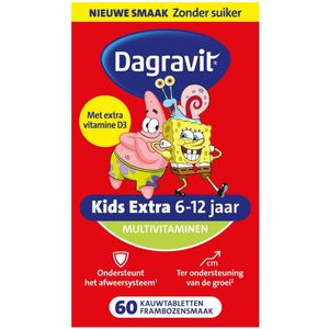 Dagravit - Multivitamine Kids Extra - Framboos - 60 Kauwtabletten