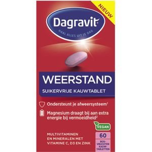 Dagravit - Multivitaminen Weerstand - 60 Kauwtabletten - Bosvruchten Smaak