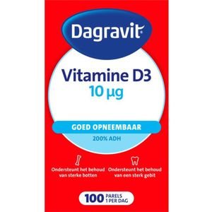 Dagravit - Vitamine D Parels - 10 µg - 100 Capsules
