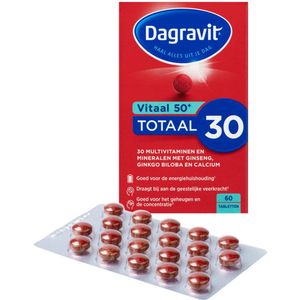 Dagravit Totaal 30 Vitaal 50+ - Multivitaminen - 60 Tabletten