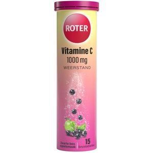 3x Roter Vitamine C 1000 mg Appel- Zwarte Bes 15 bruistabletten