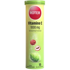 Roter - Vitamine C 1000 mg - Bruistabletten - Limoen-Lychee - 15 stuks
