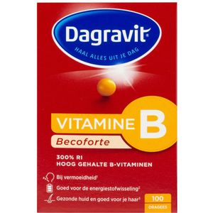 Dagravit - Becoforte B - Multivitaminen - 100 Stuks - Hoge Dosering B-vitaminen