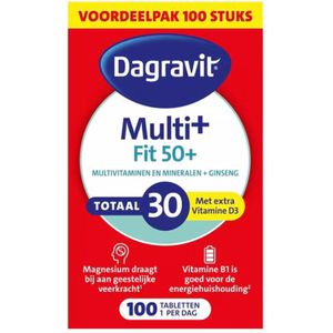 Dagravit - Totaal 30 Vitaal 50+ - 100 Tabletten