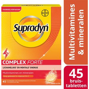 Supradyn - Complex Forte - Bruistabletten - 45 Stuks - Hooggedoseerde Multivitamines en Mineralen