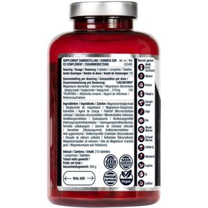 Lucovitaal - Magnesium 375mg Bisglycinaat - 210 Tabletten