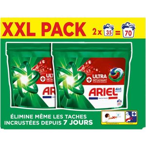 Ariel - 4in1 Pods - Wasmiddelcapsules - Ultra Vlekverwijderaar - 70 Stuks