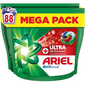Ariel - 4in1 Pods - Wasmiddelcapsules - Ultra Vlekverwijderaar - 88 Stuks