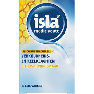 2x Isla Medic Acute Citrus-Honingsmaak 20 tabletten