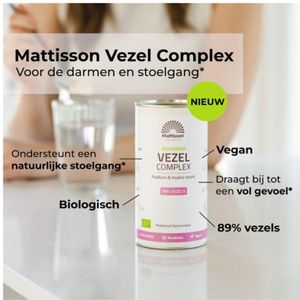 2x Mattisson Vezel Complex Psyllium & Inuline 275 gr