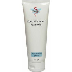 2x Fagron Koelzalf Zonder Rozenolie 100 gr