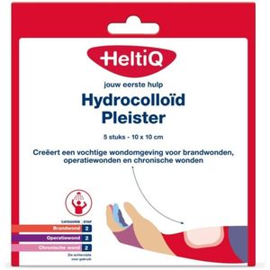 HeltiQ - Hydrocolloïd Pleister - 10x10 cm - 5 Stuks