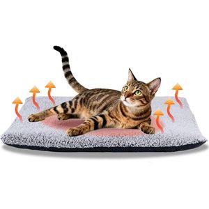 BYNYXI Kattenmand, warm knuffelhol voor katten, hol, wasbaar kattenhuis met afneembaar kussen, pluizig pluche kattenbed, driehoekige kattenslaapplaats voor katten en kittens, 32 cm x 32 cm x 35 cm