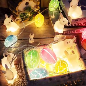 Lichtsnoer voor Pasen, led-lichtsnoer, 10 leds, kleine gele kip... Lichtsnoer voor Pasen, 1,5 m, 10 leds, paaseieren, doe-het-zelf Lichtsnoer voor Pasen, 1,5 m, 10 leds, voor binnen