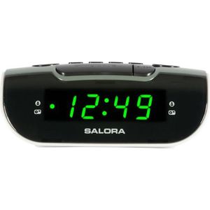 Salora - CR612 - Wekker Radio - Zwart - Digitale PLL AM/FM Klokradio