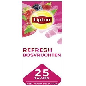 Lipton Feel Good Selection Bosvruchten Thee - 6 x 25 zakjes - Voordeelverpakking