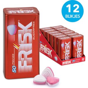 Frisk Strawberry Peppermint Suikervrij 1x12Stuks