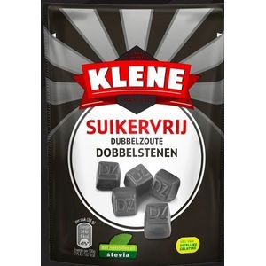 Klene Dubbelzoute Dobbelstenen - suikervrij - 110g