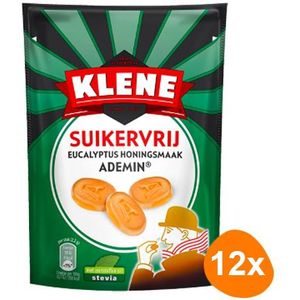 Klene Ademin - suikervrij - eucalyptus honingsmaak - 110g x 12