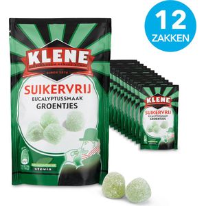 Klene Groentjes - Eucalyptussmaak - Suikervrij  - 90g X 12