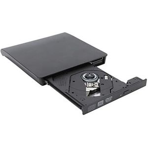 Schokbestendig Laag Stroomverbruik Dual‑Port Duurzame Energiebesparende Optische Drive, Externe Schijf voor Desktoplaptop (alleen lezen)