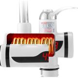 Keuken Instant Electric Warm water kraan Warm & Koud Water Kachel EU Plug Specificatie: Lamp Display Side Water Inlet