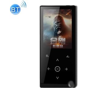 2 4 inch Touch-Button MP4 / MP3 Lossless Music Player  Ondersteuning E-Book / Wekker / Timer Shutdown  Geheugencapaciteit: 8GB Bluetooth-versie(Zwart)