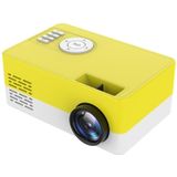 J15 1920 x 1080P HD Household Mini LED Projector met Tripod Mount Support AV / HDMI x 1 / USB x1 / TF x 1  Plug Type:EU Plug(Yellow White)