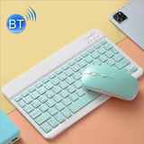 Universele ultradunne draagbare Bluetooth-toetsenbord en muisset voor tablettelefoons  grootte: 7 inch (groen toetsenbord + witte muis)