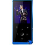 2 4 inch Touch-Button MP4 / MP3 Lossless Music Player  Ondersteuning E-Book / Wekker / Timer Shutdown  Geheugencapaciteit: 16 GB zonder Bluetooth(Blauw)
