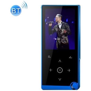 2 4 inch Touch-Button MP4 / MP3 Lossless Music Player  Ondersteuning e-book / wekker / Timer Shutdown  geheugencapaciteit: 16GB Bluetooth-versie(Blauw)