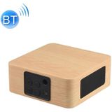 Q1A Bluetooth 4.2 Mini houten dubbele hoorns Bluetooth Speaker (Yellow Wood Texture)