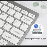 X5 2 in 1 Ultra-Thin Mini Draadloos Bluetooth-toetsenbord + Bluetooth-muisset  support win / Android / iOS-systeem(zilver)