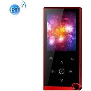 2 4 inch Touch-Button MP4 / MP3 Lossless Music Player  Ondersteuning E-Book / Wekker / Timer Shutdown  Geheugencapaciteit: 4GB Bluetooth-versie(Rood)