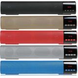 TOPROAD High Power 10W HIFI Portable Wireless Bluetooth Speaker Stereo Soundbar TF FM USB Subwoofer Column for Computer TV Phone(Red)