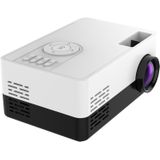 J15 1920 x 1080P HD Household Mini LED Projector met Tripod Mount Support AV / HDMI x 1 / USB x1 / TF x 1  Plug Type:EU Plug(Black White)