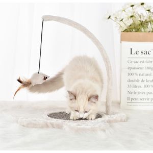 Cat Scratcher Speelgoed wrijven Apparaat Massief Houten Meubilair Pet Supplies