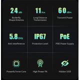 COMFAST CF-E317A 5.8G 300Mbps 10KM High Power Wireless CPE Bridge  US/EU Plug