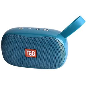 T&G TG173 TWS Subwoofer Bluetooth-luidspreker met gevlochten snoer  ondersteuning USB / AUX / TF-kaart / FM (groen)
