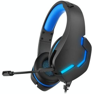 J10 Wired Gaming Headset Gaming Luminous Headset (Donkerblauw)