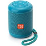 T&G TG519 TWS HiFi Draagbare Bluetooth Speaker Subwoofer Outdoor Draadloze Kolom Luidsprekers Ondersteuning TF-kaart / FM / 3 5 mm AUX / U-schijf / Handsfree Bellen (Peacock Blue)