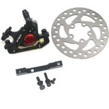 3 in 1 scooter gemodificeerde hydraulische rem + 120 mm schijfremschijf + aangepaste stoelset voor Xiaomi Mijia M365 Pro (zwarte rem + zwarte adapter)