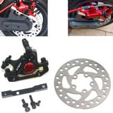 3 in 1 scooter gemodificeerde hydraulische rem + 120 mm schijfremschijf + aangepaste stoelset voor Xiaomi Mijia M365 Pro (zwarte rem + zwarte adapter)