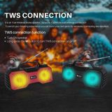 NewRixing NR-2029FMD TWS LED Zaklamp Bluetooth Speaker  Support TF Card / FM / 3.5mm AUX / U Disk / Hands-free Calling(Red)