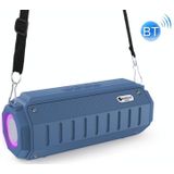 NewRixing NR905 TWS Draagbare Bluetooth-luidspreker met zaklamp  ondersteuning TF-kaart / FM / 3 5 mm AUX / U-schijf / Handsfree Call(Blue)